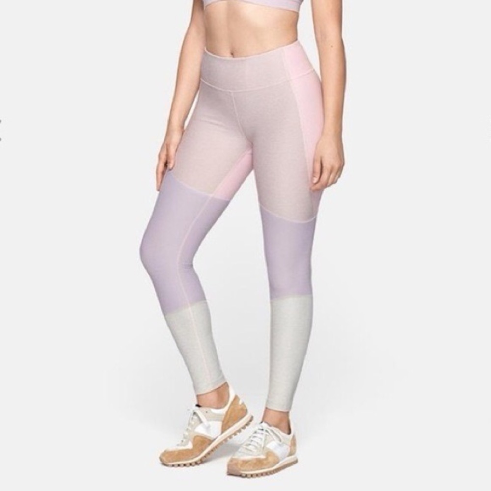 Outdoor Voices Pastel Colorblock Leggings Size Small